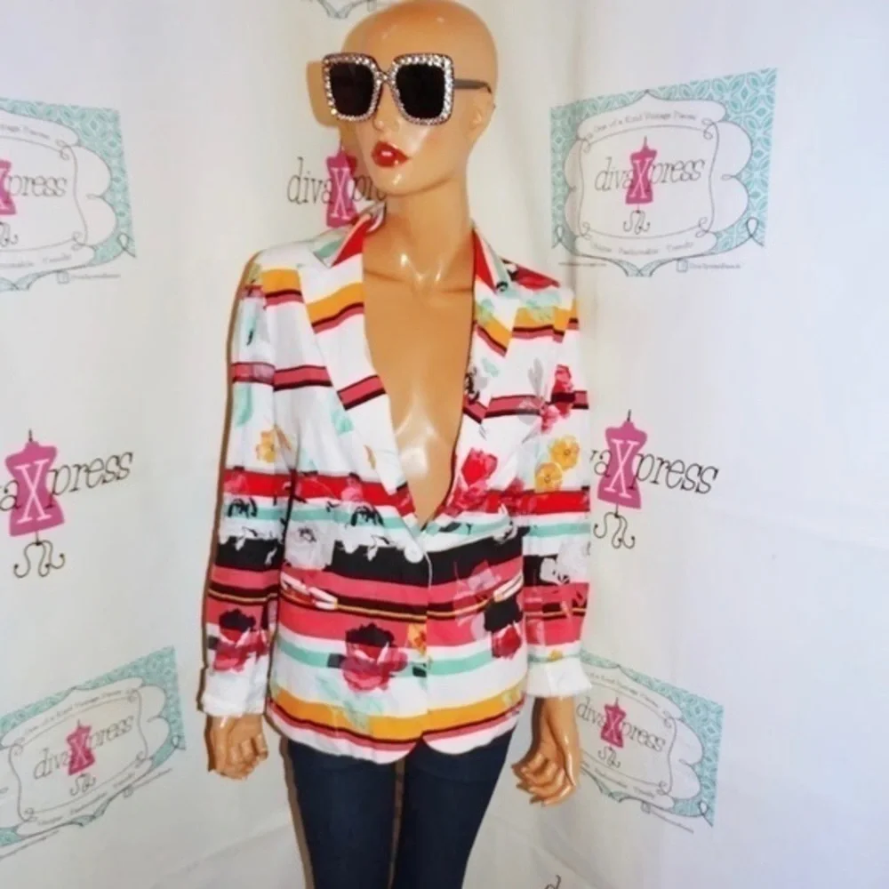 NY Collection Floral Blazer - Picture 11 of 12
